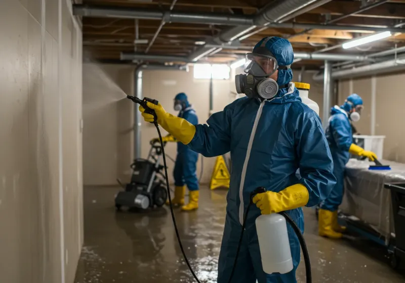 Basement Sanitization and Antimicrobial Treatment process in Saint Helena, CA