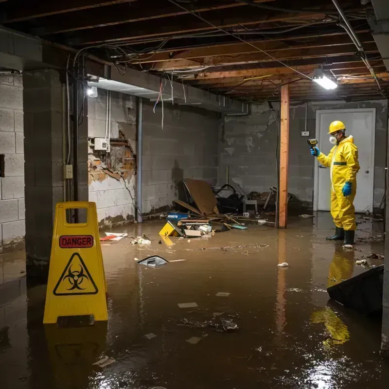 Flooded Basement Electrical Hazard in Saint Helena, CA Property